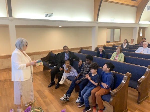 Photo of a church service